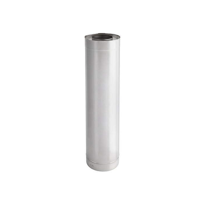 Rookkanaal Darco Dubbelwandig 130 Sectie L = 1000 mm